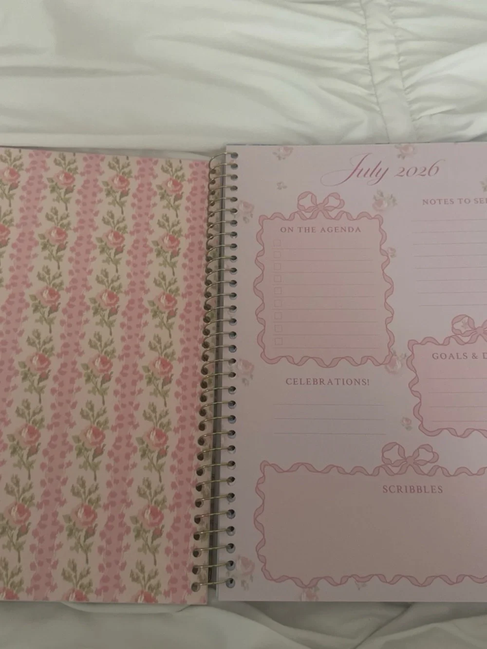 Yoobi x LoveShackFancy 2026-2027 Floral Planner - Blue